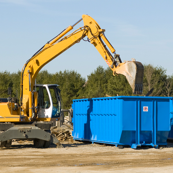 are there any restrictions on where a residential dumpster can be placed in Spreckels